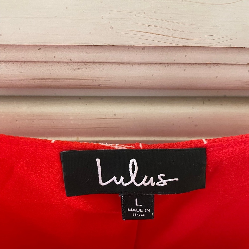 Lulu's Red Checkered Dress - Picture 7 of 7